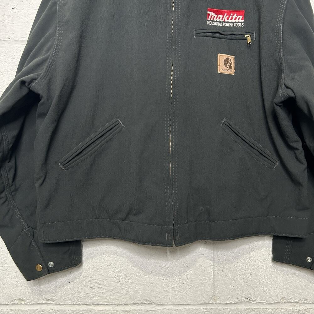 Vintage Carhartt Blanket-Lined Detroit Jacket “Charcoal” - Picture 5 of 16
